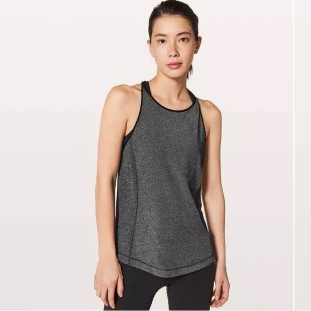 Lululemon Time to Sweat Grey Running Tank Size 0